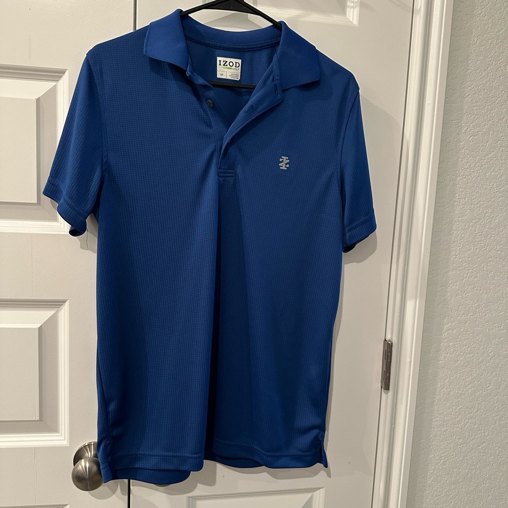 IZOD Men's Blue Polo Shirt - small
